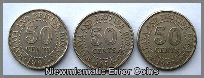 50 Cents Milled Edge Coin.