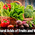 Kerala PSC - List of Natural Acids of Fruits and Vegetables