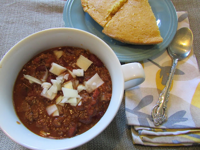 Chili in a bowl