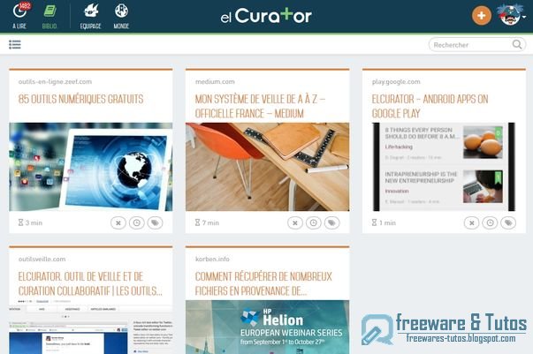 elCurator : un outil en ligne pour partager du contenu
