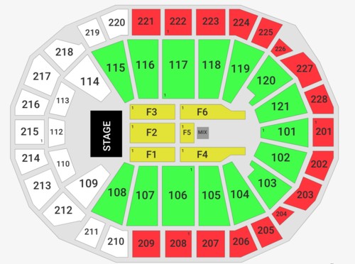 Fiserv Concert Seating Chart