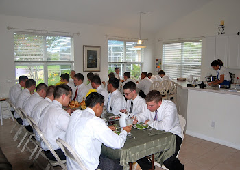 Dinner at the mission home