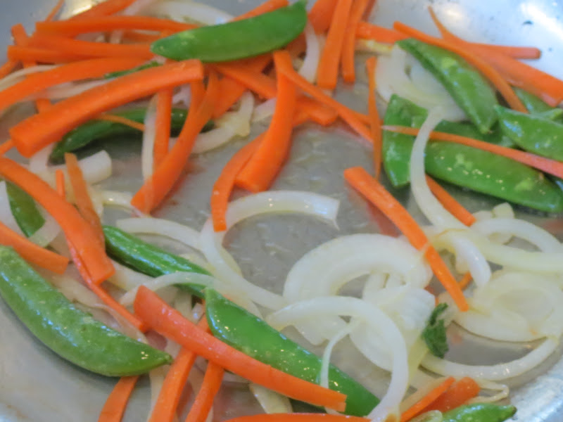 Adriana's Cookies Shirataki noodles with steak and pomegranate sauce