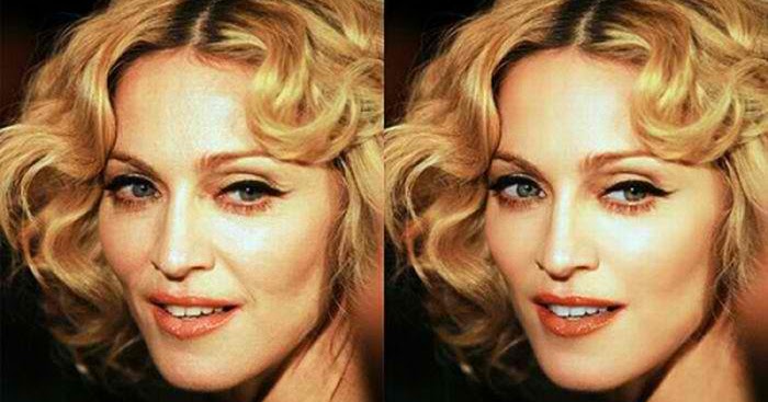 madonna before photoshop and after