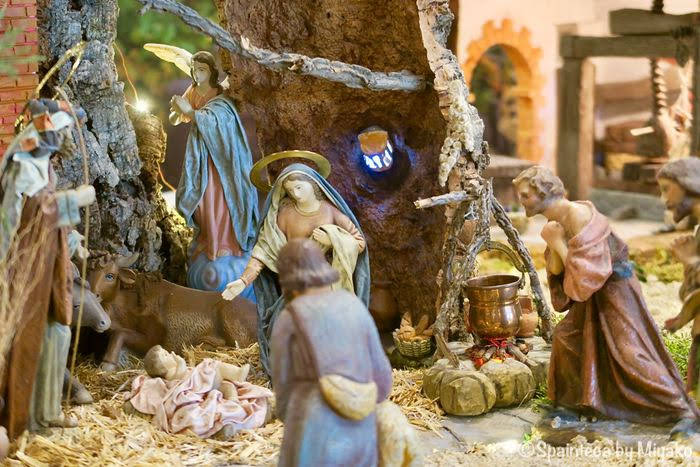 Laguardia Spain 北スペイン・ラグアルディア村のキリストの誕生ベレン人形
