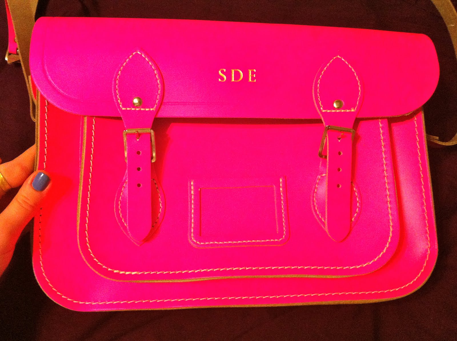 spike the punch: neon cambridge satchel review