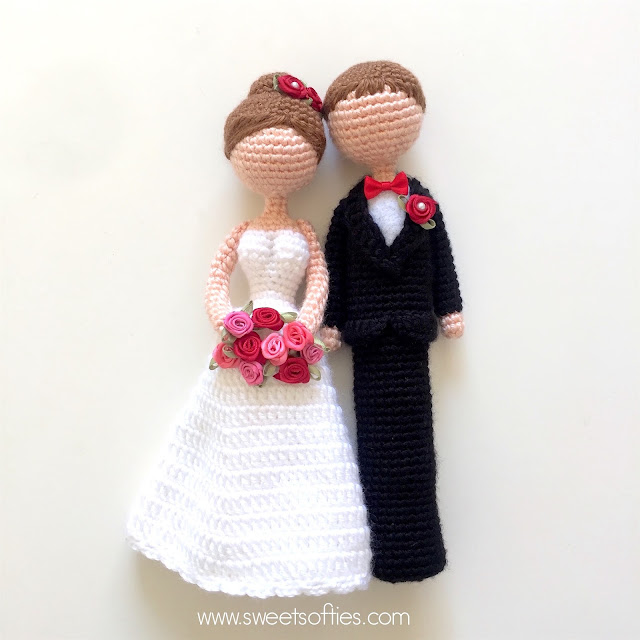Amigurumi Bride and Groom Dolls