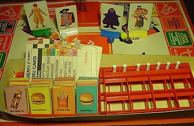 John Kenneth Muir's Reflections on Cult Movies and Classic TV: Board Game  of the Week: McDonalds (Milton Bradley; 1974)