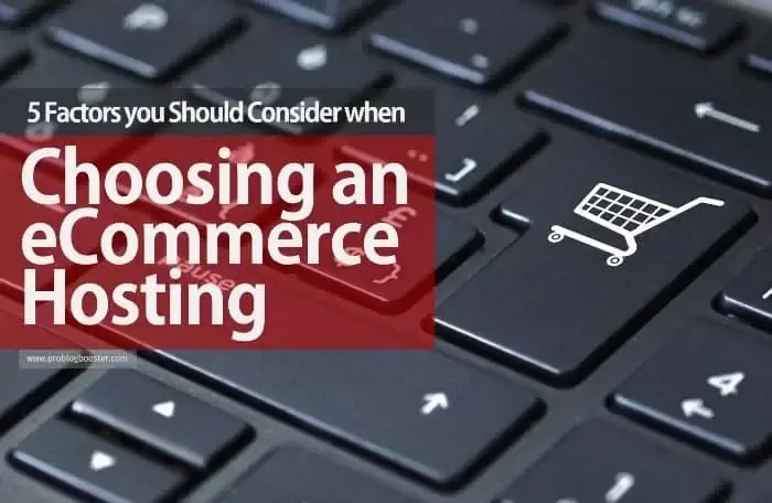 Choosing an eCommerce Hosting: From plenty of eCommerce web hosting providers finding the right web host provider is a must for your online business. Know the most important factor when choosing an eCommerce web hosting service. Including speed, support & security, other considerations you must follow to simplified the host choosing process.