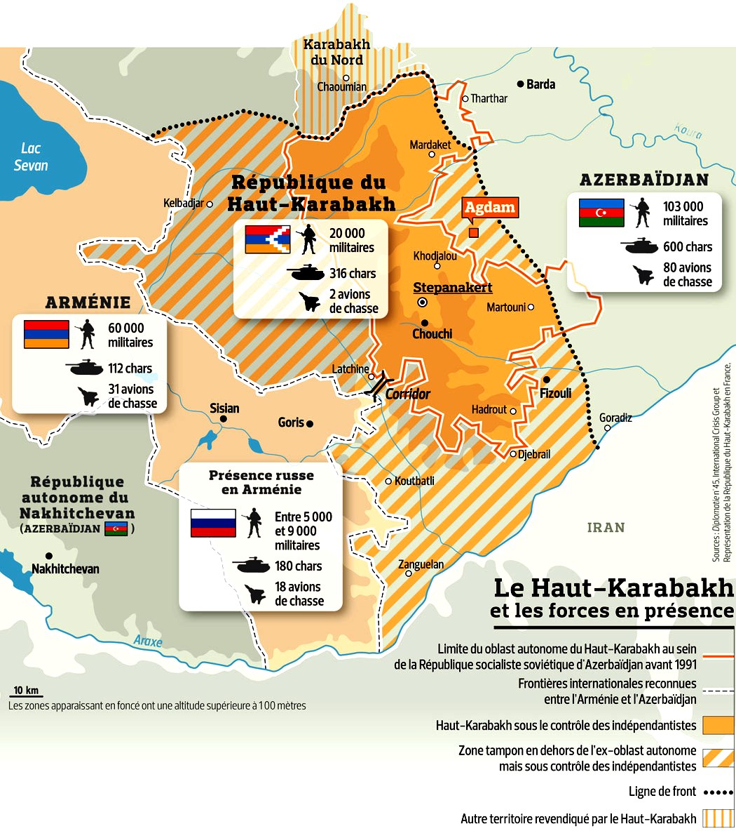 Карабах на карте