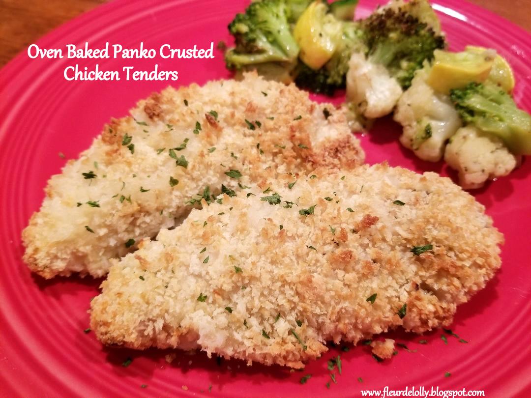 Fleur de Lolly Oven Baked Panko Crusted Chicken Tenders