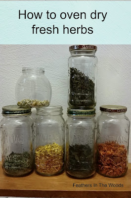 how to oven dry fresh herbs