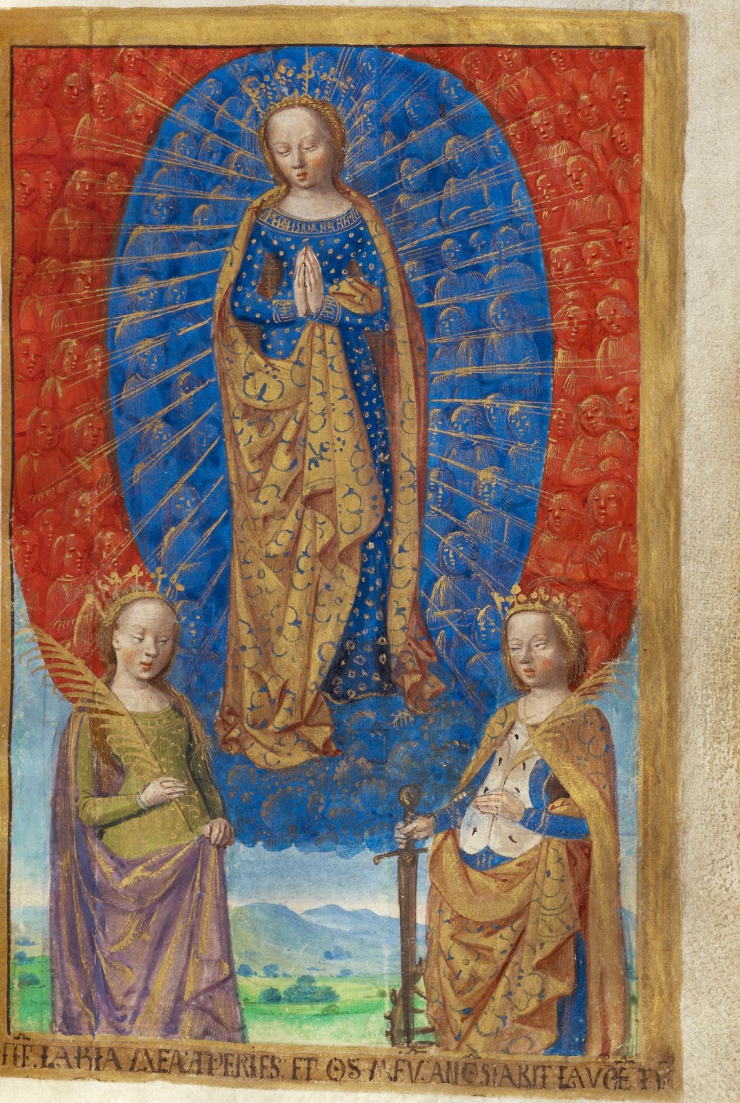 Scuola ecclesia mater: "exaltata est sancta dei genitrix super ... Credenza rex tre ante