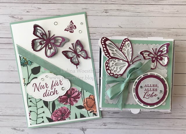 papiertier Indina | Blog Hop Farbchallenge | Voller Schönheit | Schmetterlinge