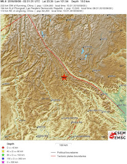 Cutremur moderat cu magnitudinea de 5,6 grade in China