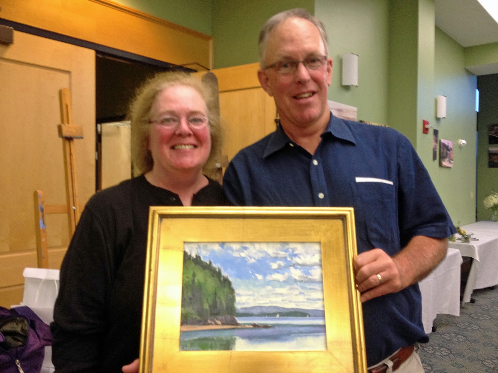 Mary Byrom Castine Plein Air On Maine Summer Day