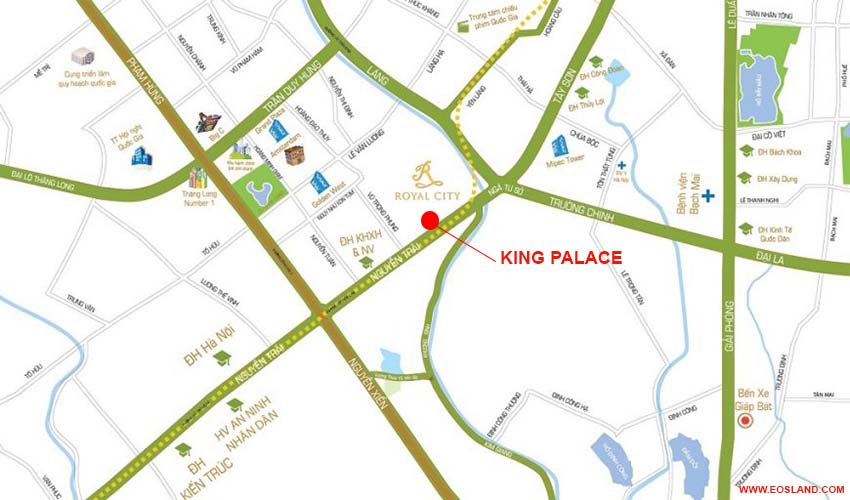 Vị trí Chung cư King Palace Nguyễn Trãi