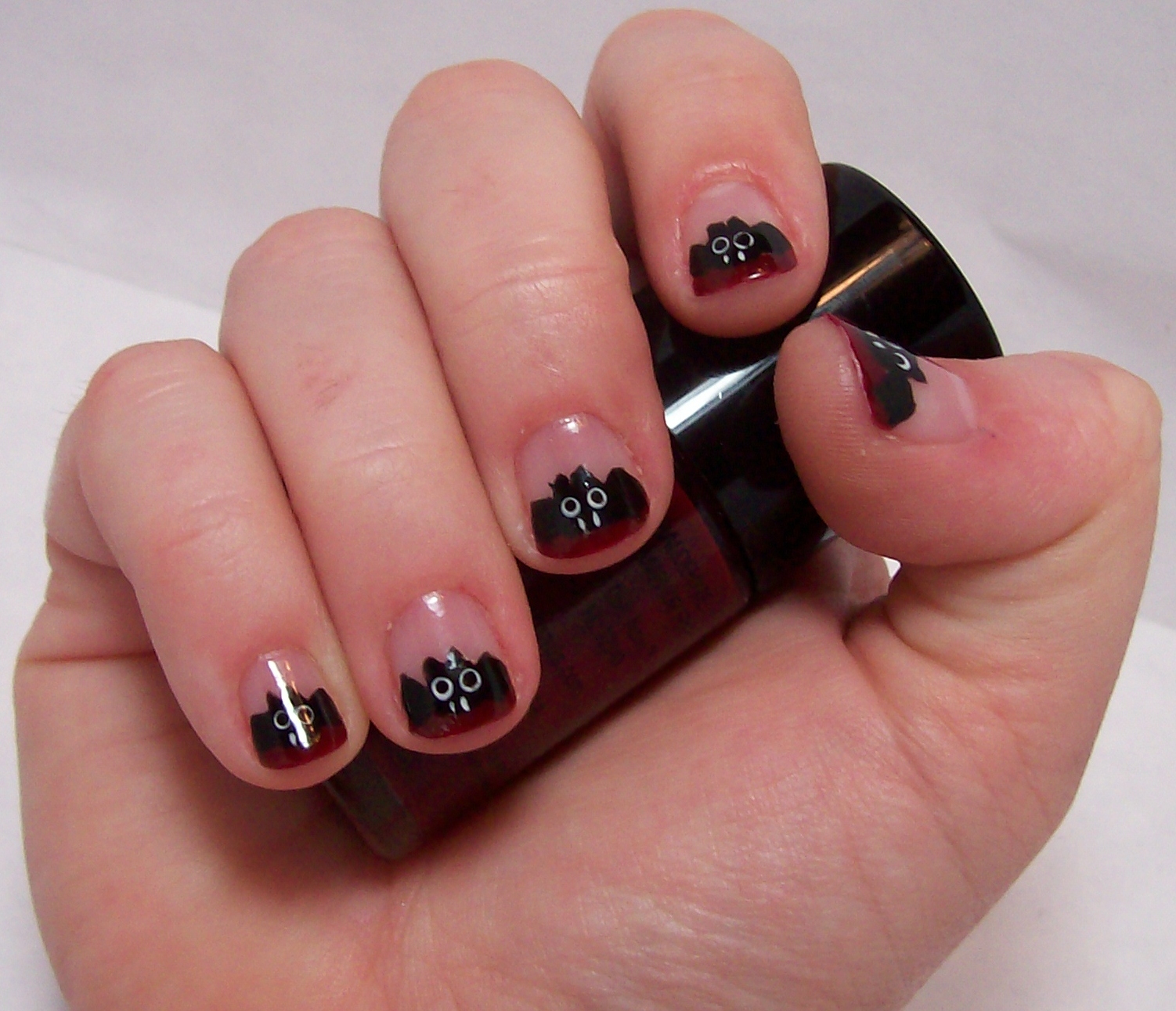 Handmade by Natalie My First Halloween Nail Art!