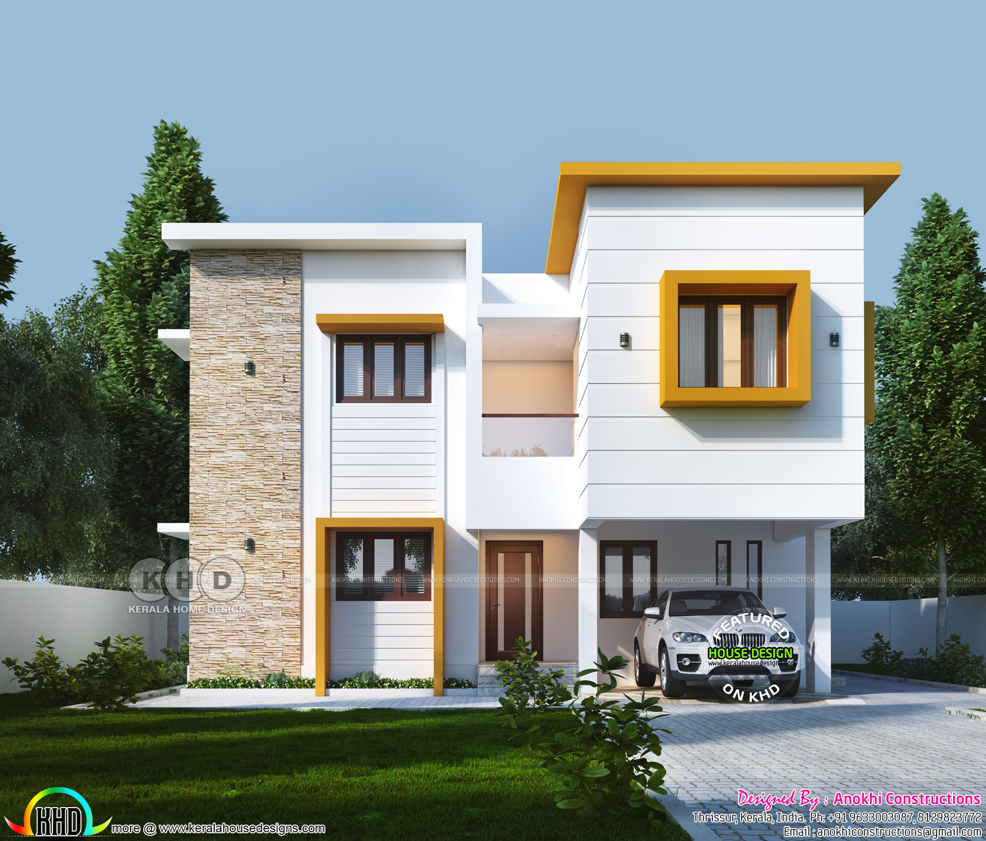 House Design Flat Roof Image To U