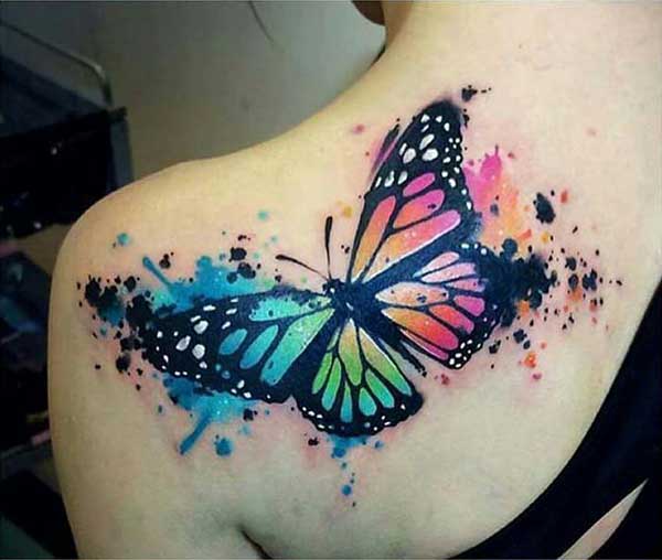 watercolor butterfly tattoo for shoulder watercolor butterfly tattoo for shoulder