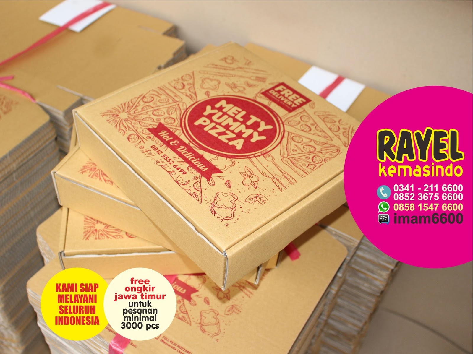 desain kemasan kardus pizza
