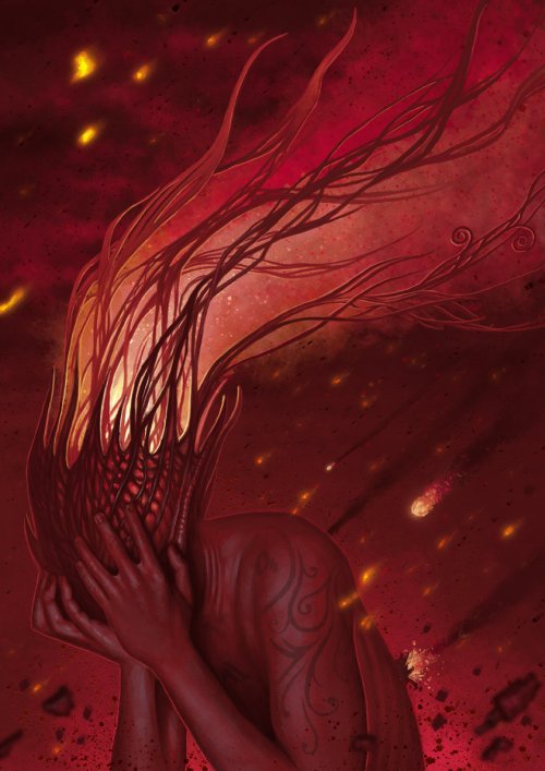 As sombrias ilustrações de terror que misturam HP Lovecraft e HR Giger de Martin de Diego Sádaba Martin de Diego Sádaba almanegra deviantart arte ilustrações fantasia terror sombrio surreal alien lovecraft hr giger