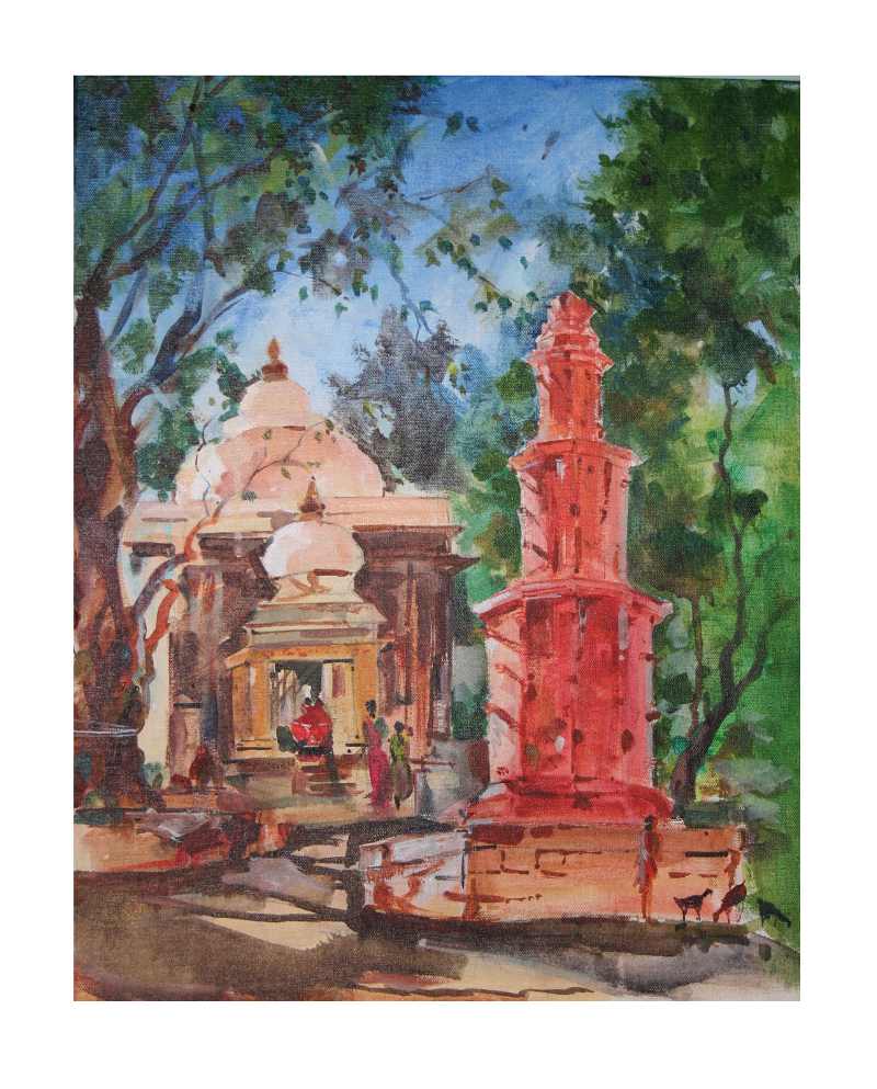 Artists of India Temple Vasai Maharashtra , India by Ajay Patil