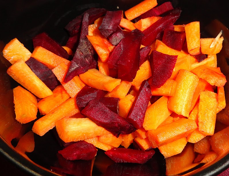 My Hobbies CarrotBeetroot Stir fry (mezhukkupuratti)
