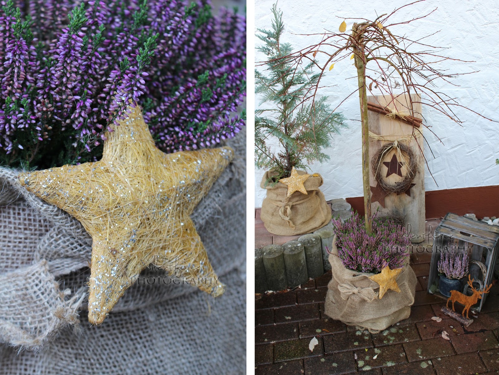 Weihnachtliche Dekoration vor der Haustür / silentforce garden Weihnachtliche Dekoration vor der Haustür / silentforce garden