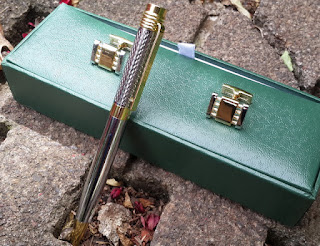 Pulpen Mewah Monte Mount MM001 Metal Pen With Cuff Links Luxury Box