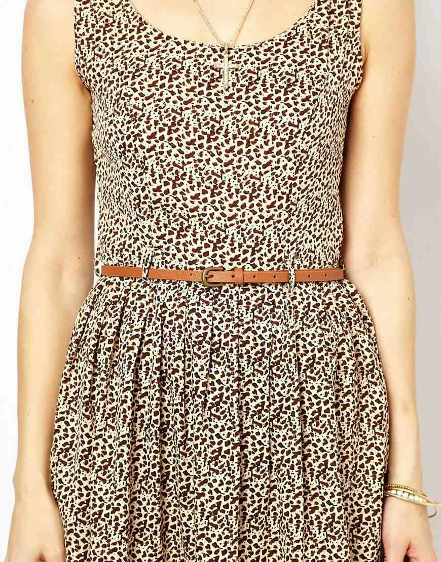 pretties' closet: Yumi Belted Leopard Print Dress