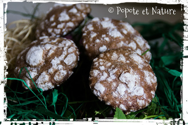 © Popote et Nature - biscuits craquelés au caramel beurre salé
