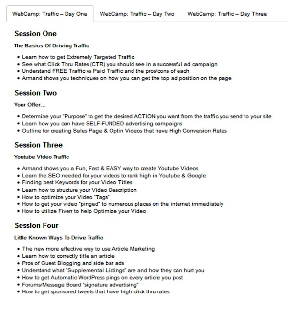 Armand Morin webcamp training
