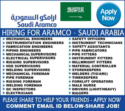 SAUDI ARAB URGENT JOB VACANCIES-APPLY NOW | Job2Gulf