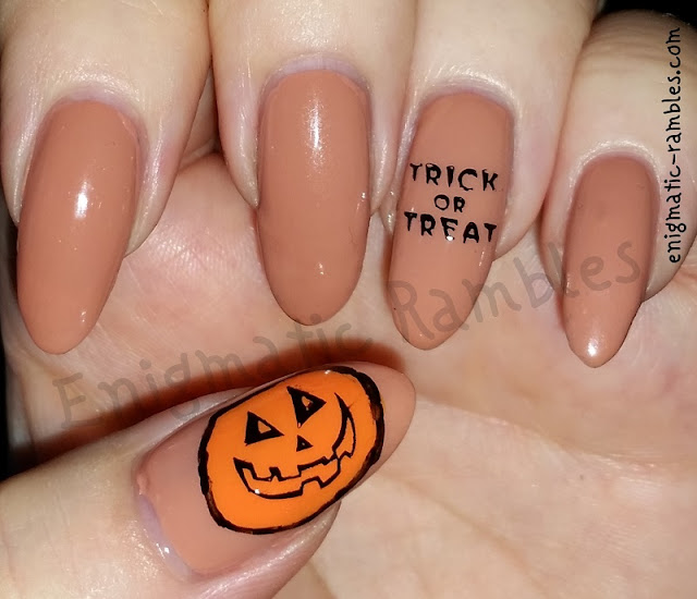 Enigmatic Rambles Halloween Nails Pumpkin