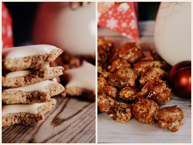 Weihnachtliche Zimtsterne und gebrannte Mandeln Weihnachtliche Zimtsterne und gebrannte Mandeln