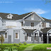 2500 sq.feet sloping roof home design