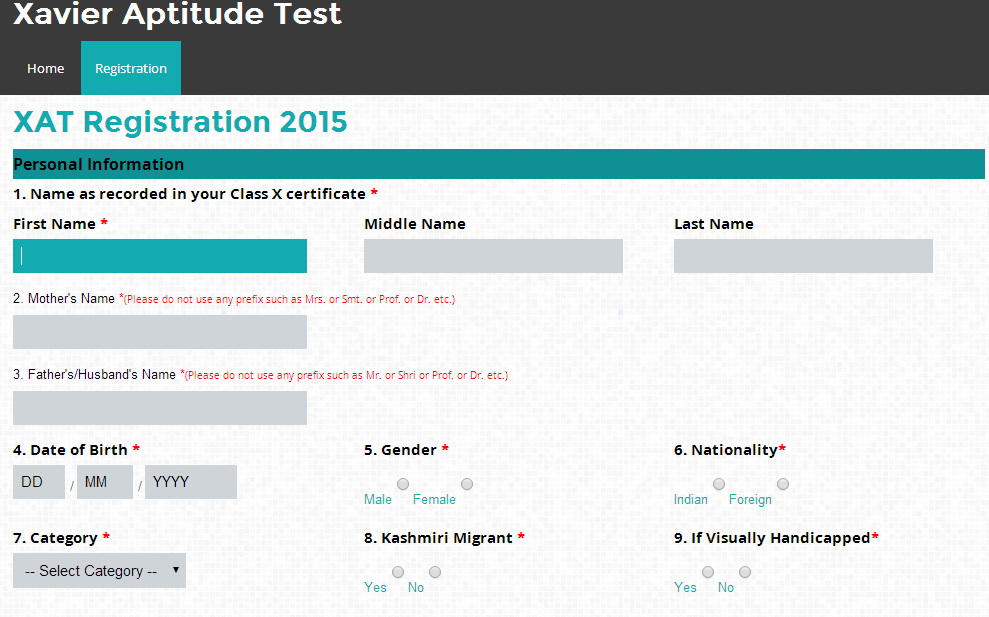 XAT 2015 Entrance Exam Registration Steps Exacthub