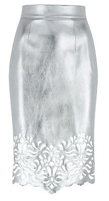 [Craving] Marks and Spencer's Silver Laser Cut Skirt | South Molton St ...