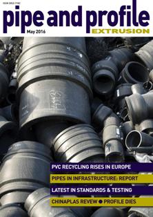Pipe and Profile Extrusion - May 2016 | ISSN 2053-7182 | TRUE PDF | Bimestrale | Professionisti | Polimeri | Materie Plastiche | Chimica
Pipe and Profile Extrusion is a magazine written specifically for plastic pipe and profile extruders around the globe.
Published six times a year, Pipe and Profile Extrusion covers key technical developments, market trends, strategic business issues, legislative announcements, company profiles and new product launches. Unlike other general plastics magazines, Pipe and Profile Extrusion is 100% focused on the specific information needs of pipe and profile extruders.
Film and Sheet Extrusion offers:
- Comprehensive global coverage
- Targeted editorial content
- In-depth market knowledge
- Highly competitive advertisement rates
- An effective and efficient route to market