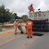 Operação tapa-buracos recupera a BR 324, entre Novo Paraíso de Jacobina e Capim Grosso