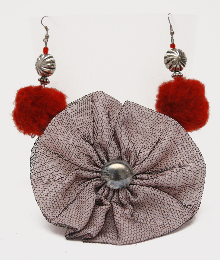 Seturi brosa si cercei handmade cadou Sf Mihai si Gavril sau Sf Andrei