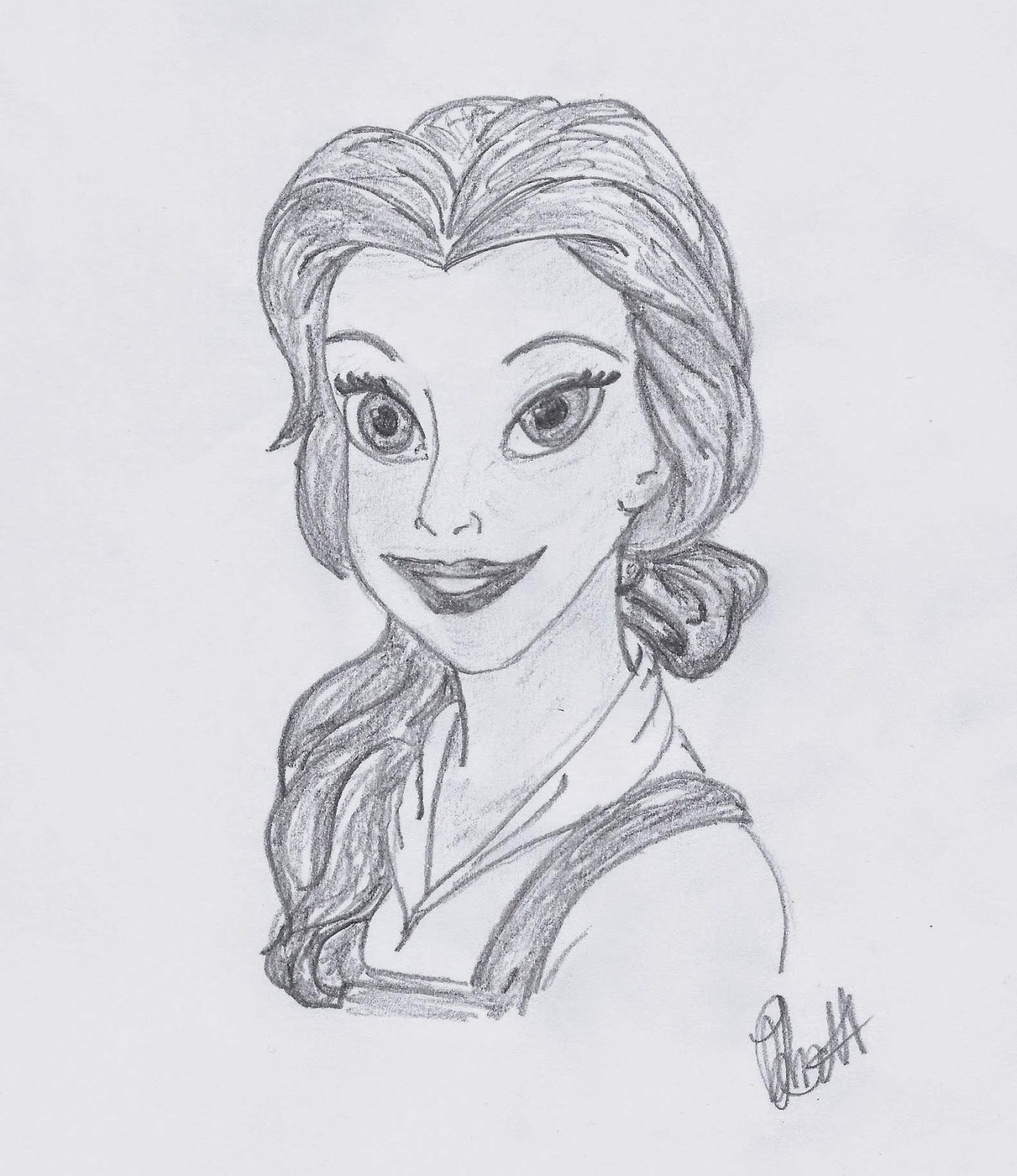 Belle from Beauty and the Beast illustrated by Jo Linsdell