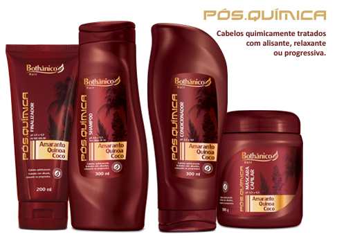 linha pós química bothânico hair