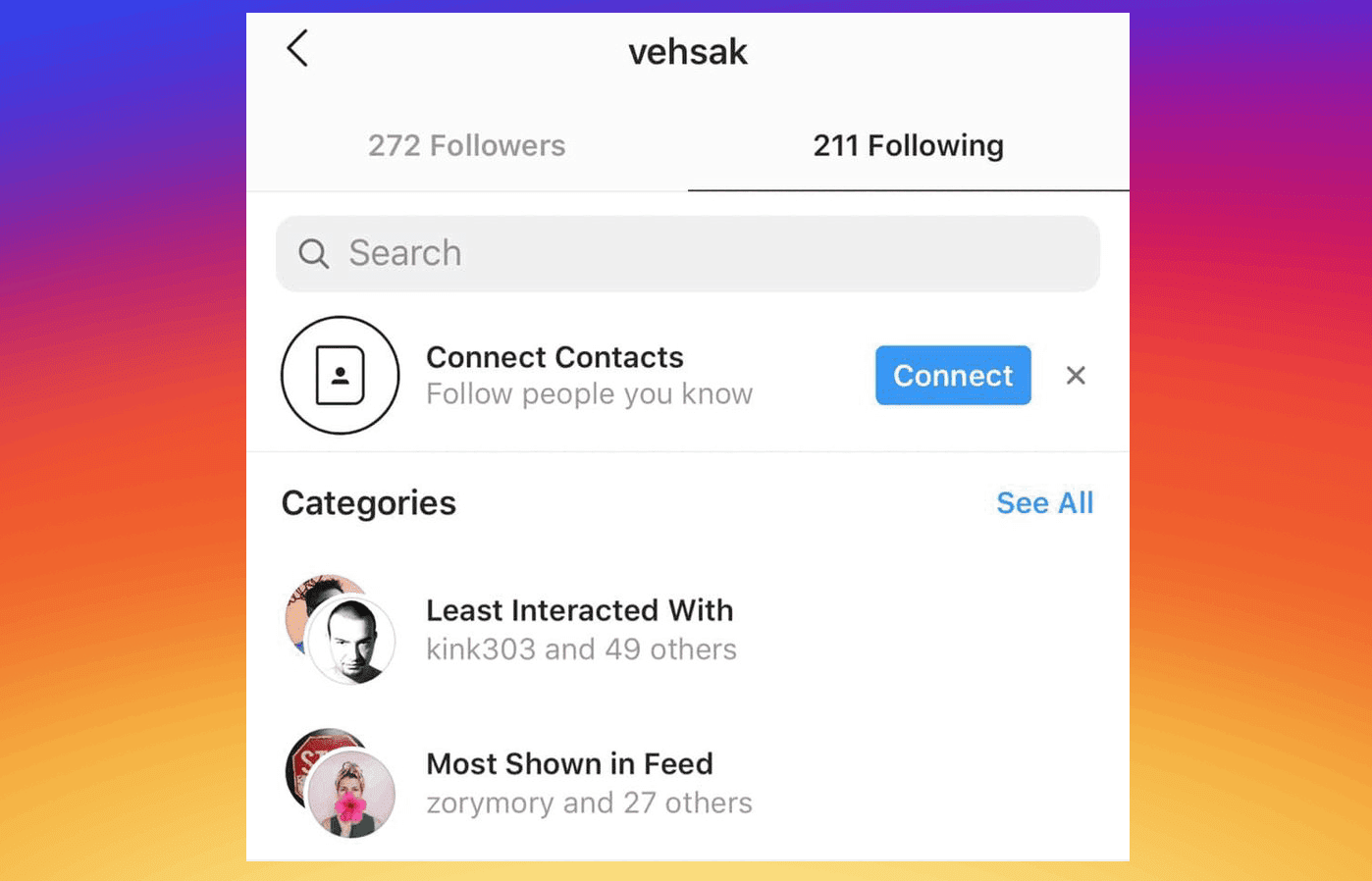 Instagram now sorts accounts you follow into useful categories Instagram to Start Categorizing Accounts You Follow