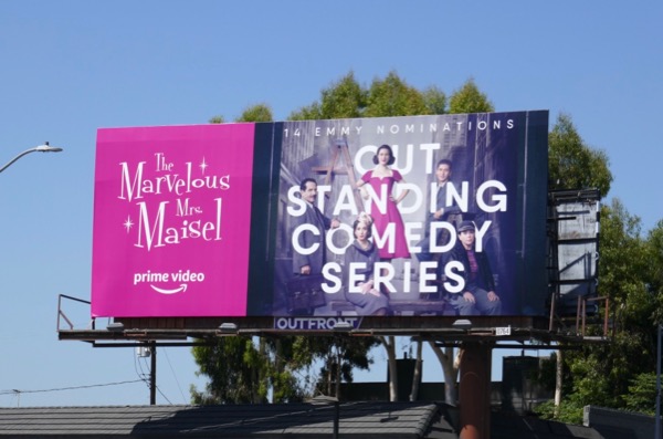 The Marvelous Mrs. Maisel Emmy nominee billboard Marvelous Mrs Maisel Emmy nominee billboard