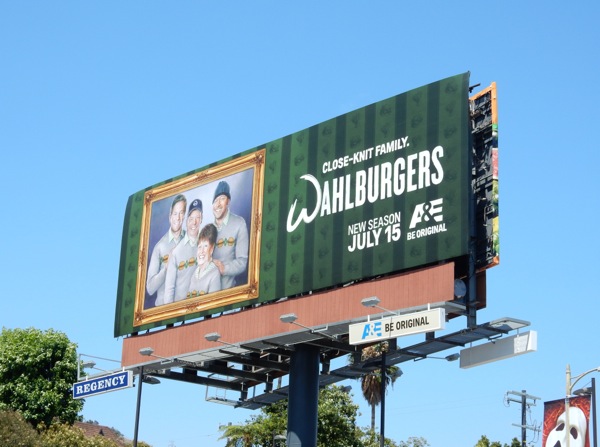 Wahlburgers season 4 close-knit family billboard Wahlburgers 4 close knit family billboard