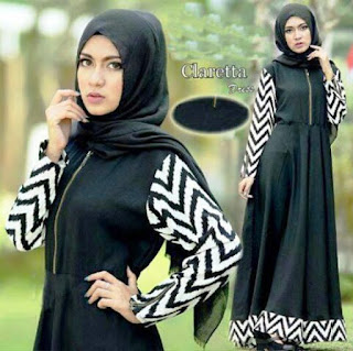 Model Baju Gamis Cantik Monochrome Style Model Baju Gamis Cantik Monochrome Style