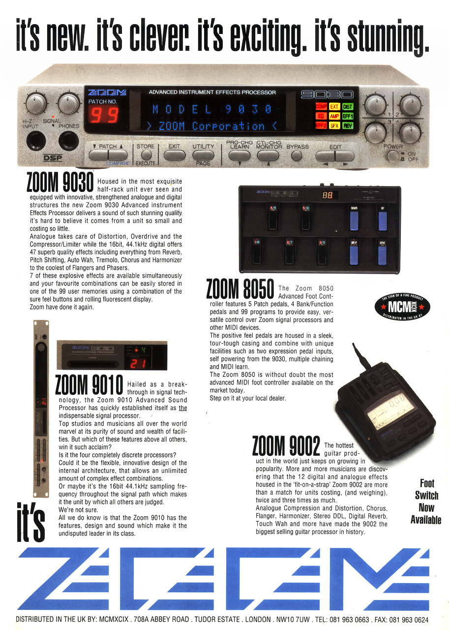 Classic Zoom Guitar and Studio Effects of the Early 1990s Botch