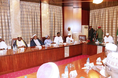 1a6 Photos: Pres, Buhari receives in audience the Council of Abuja Imams
